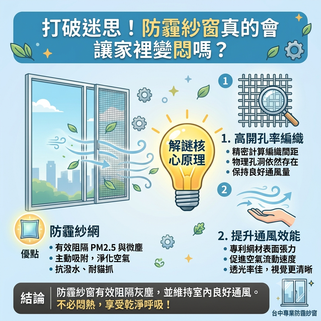 打破迷思！防霾沙窗真的會讓家裡變悶嗎？