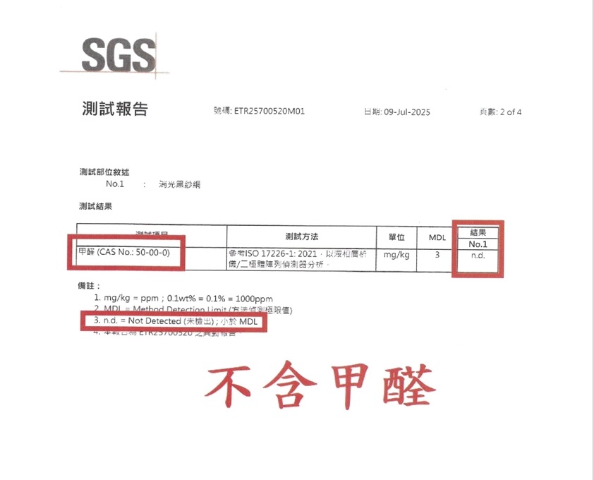 防霾紗網，不含甲醛